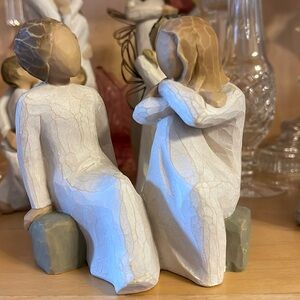 Vintage Willow tree 2002  , Heart and Soul . Sisters